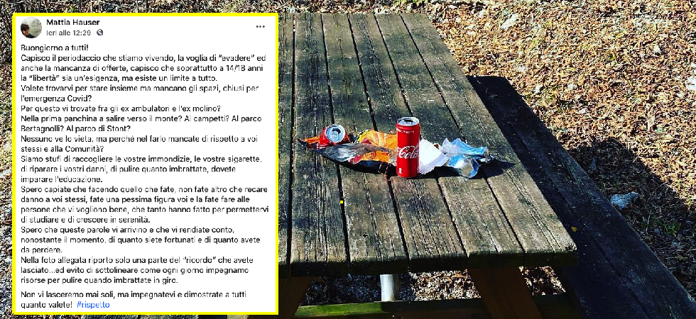 Luoghi pubblici, il sindaco di Mezzocorona si sfoga sui social: "Capisco l'esigenza, ma esiste un limite a tutto"